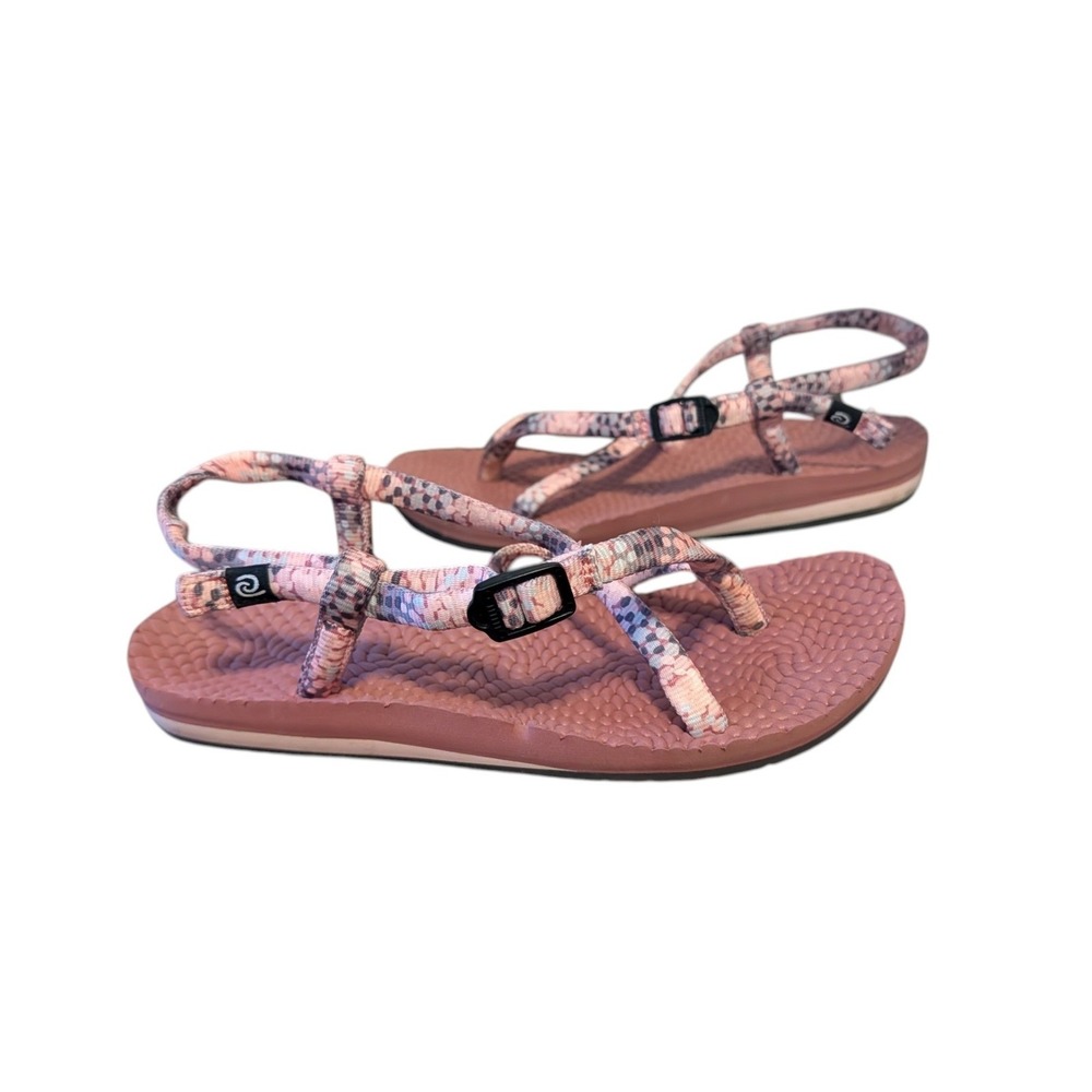 Freewaters Supreem Sport Strappy Water Sandals Women Size 7 Pink‎ Vegan Gorpcore